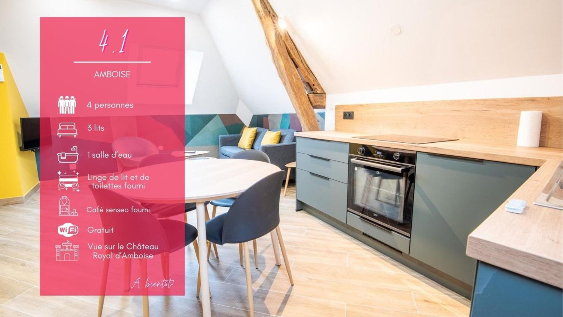 Apartament 4Point1 - T3 Pour 4Pers. Amboise Zewnętrze zdjęcie
